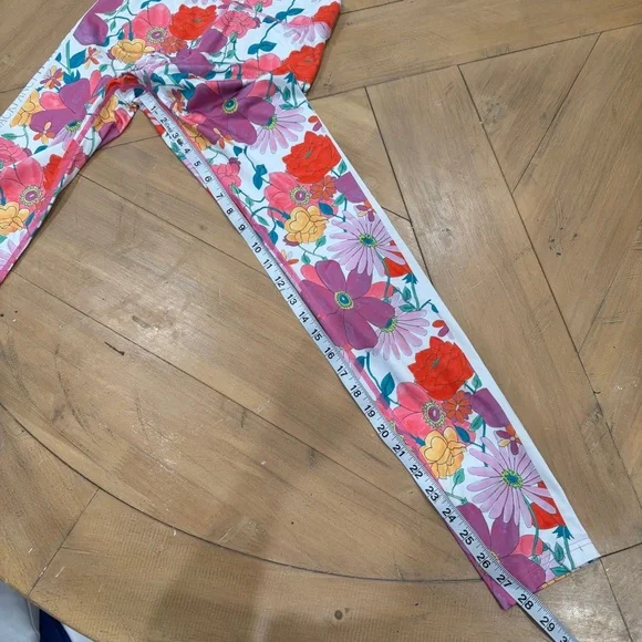 LoveShackFancy Bogner Fire and Ice Floral Leggings XS - Picture 5 of 10